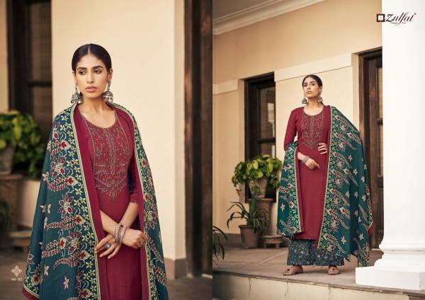 Zulfat Sohni Pure Wool Pashmina Designer Dress Material Collection 